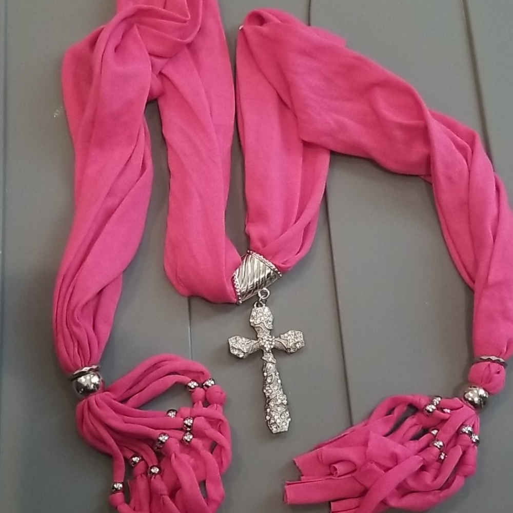 Pink scarf